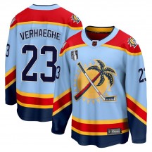 Youth Fanatics Branded Florida Panthers Carter Verhaeghe Light Blue Special Edition 2.0 2023 Stanley Cup Final Jersey - Breakawa