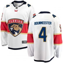 Men's Fanatics Branded Florida Panthers Jay Bouwmeester White Away Jersey - Breakaway
