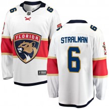 Men's Fanatics Branded Florida Panthers Anton Stralman White Away Jersey - Breakaway