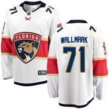 Men's Fanatics Branded Florida Panthers Lucas Wallmark White Away Jersey - Breakaway