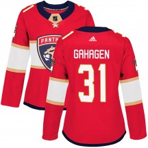 Women's Adidas Florida Panthers Christopher Gibson Red Home Jersey - Authentic