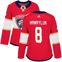 Women's Adidas Florida Panthers Jayce Hawryluk Red Home Jersey - Authentic