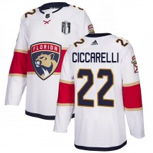 Youth Adidas Florida Panthers Dino Ciccarelli White Away 2023 Stanley Cup Final Jersey - Authentic