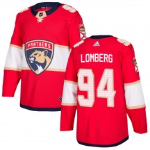 Men's Adidas Florida Panthers Ryan Lomberg Red Home Jersey - Authentic