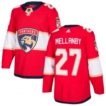 Men's Adidas Florida Panthers Scott Mellanby Red Home Jersey - Authentic