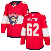 Men's Adidas Florida Panthers Brandon Montour Red Home Jersey - Authentic