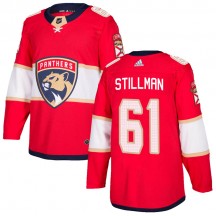 Men's Adidas Florida Panthers Riley Stillman Red Home Jersey - Authentic