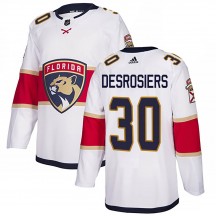 Men's Adidas Florida Panthers Philippe Desrosiers White ized Away Jersey - Authentic