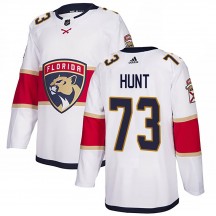 Men's Adidas Florida Panthers Dryden Hunt White ized Away Jersey - Authentic