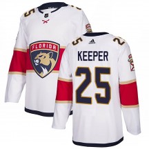 Men's Adidas Florida Panthers Brady Keeper White Away Jersey - Authentic