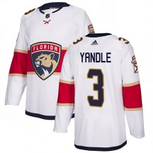 Men's Adidas Florida Panthers Keith Yandle White Away Jersey - Authentic