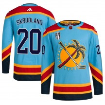 Youth Adidas Florida Panthers Brian Skrudland Light Blue Reverse Retro 2.0 2023 Stanley Cup Final Jersey - Authentic