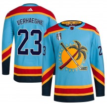Youth Adidas Florida Panthers Carter Verhaeghe Light Blue Reverse Retro 2.0 2023 Stanley Cup Final Jersey - Authentic