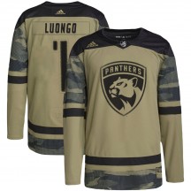 Men's Adidas Florida Panthers Roberto Luongo Camo Military Appreciation Practice Jersey - Authentic
