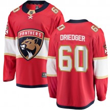 Men's Fanatics Branded Florida Panthers Chris Driedger Red Home Jersey - Breakaway