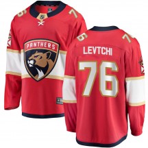 Men's Fanatics Branded Florida Panthers Anton Levtchi Red Home Jersey - Breakaway