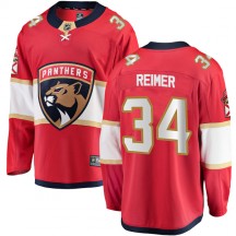 Men's Fanatics Branded Florida Panthers James Reimer Red Home Jersey - Breakaway