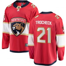 Men's Fanatics Branded Florida Panthers Vincent Trocheck Red Home Jersey - Breakaway