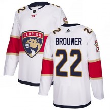 Youth Adidas Florida Panthers Troy Brouwer White Away Jersey - Authentic