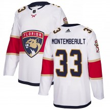 Youth Adidas Florida Panthers Sam Montembeault White Away Jersey - Authentic