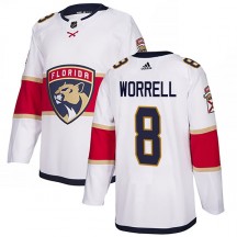 Youth Adidas Florida Panthers Peter Worrell White Away Jersey - Authentic