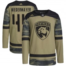 Youth Adidas Florida Panthers Rob Niedermayer Camo Military Appreciation Practice Jersey - Authentic