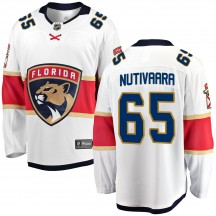 Youth Fanatics Branded Florida Panthers Markus Nutivaara White Away Jersey - Breakaway
