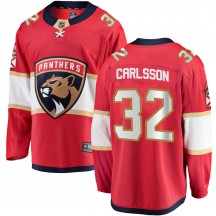 Youth Fanatics Branded Florida Panthers Lucas Carlsson Red Home Jersey - Breakaway