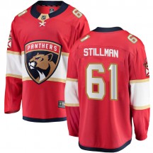 Youth Fanatics Branded Florida Panthers Riley Stillman Red Home Jersey - Breakaway
