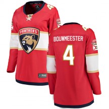 Women's Fanatics Branded Florida Panthers Jay Bouwmeester Red Home Jersey - Breakaway