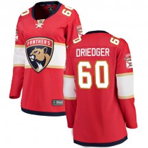 Women's Fanatics Branded Florida Panthers Chris Driedger Red Home Jersey - Breakaway