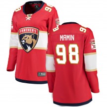 Women's Fanatics Branded Florida Panthers Maxim Mamin Red Home Jersey - Breakaway