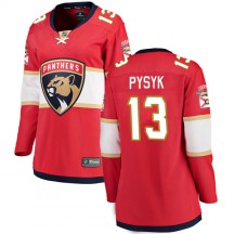 Women's Fanatics Branded Florida Panthers Mark Pysyk Red Home Jersey - Breakaway