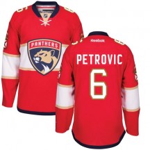 Men's Reebok Florida Panthers Alex Petrovic Red Home Jersey - Authentic
