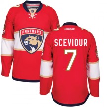 Men's Reebok Florida Panthers Colton Sceviour Red Home Jersey - Authentic