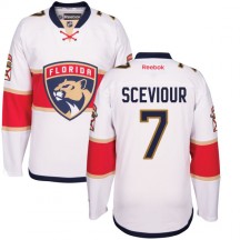 Men's Reebok Florida Panthers Colton Sceviour White Away Jersey - Authentic