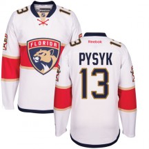 Youth Reebok Florida Panthers Mark Pysyk White Away Jersey - Authentic