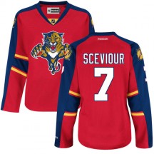 Women's Reebok Florida Panthers Colton Sceviour Red Home Jersey - Premier