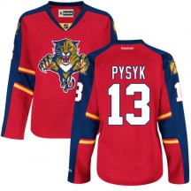 Women's Reebok Florida Panthers Mark Pysyk Red Home Jersey - Premier