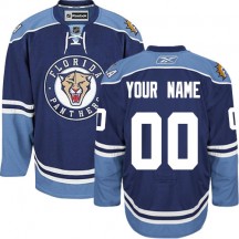 Youth Reebok Florida Panthers Custom Navy Blue Third Jersey - Authentic