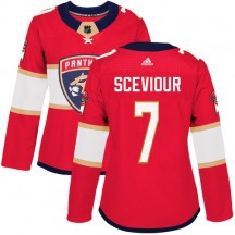 Women's Adidas Florida Panthers Colton Sceviour Red Home Jersey - Authentic