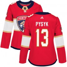 Women's Adidas Florida Panthers Mark Pysyk Red Home Jersey - Premier
