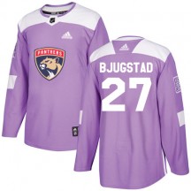 Men's Adidas Florida Panthers Nick Bjugstad Purple Fights Cancer Practice Jersey - Authentic