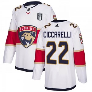 Men's Adidas Florida Panthers Dino Ciccarelli White Away 2023 Stanley Cup Final Jersey - Authentic