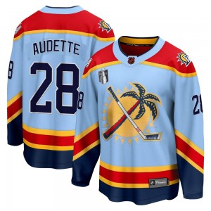 Youth Fanatics Branded Florida Panthers Donald Audette Light Blue Special Edition 2.0 2023 Stanley Cup Final Jersey - Breakaway