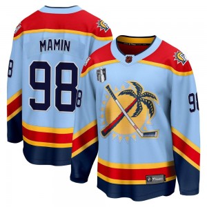 Youth Fanatics Branded Florida Panthers Maxim Mamin Light Blue Special Edition 2.0 2023 Stanley Cup Final Jersey - Breakaway