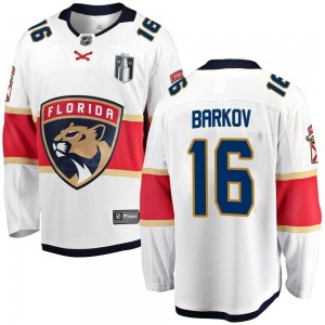 Men's Fanatics Branded Florida Panthers Aleksander Barkov White Away 2023 Stanley Cup Final Jersey - Breakaway