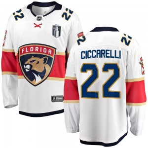 Men's Fanatics Branded Florida Panthers Dino Ciccarelli White Away 2023 Stanley Cup Final Jersey - Breakaway