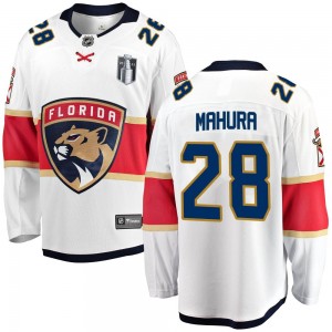 Men's Fanatics Branded Florida Panthers Josh Mahura White Away 2023 Stanley Cup Final Jersey - Breakaway