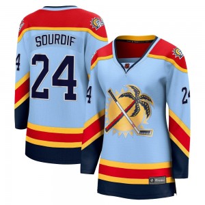 Women's Fanatics Branded Florida Panthers Justin Sourdif Light Blue Special Edition 2.0 Jersey - Breakaway